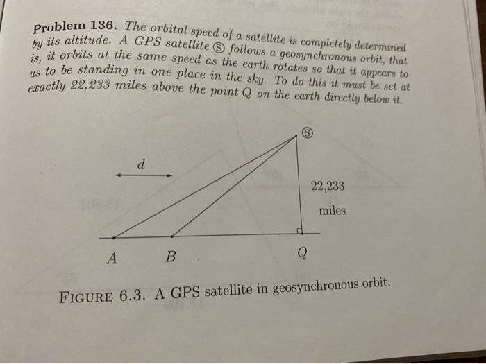 Solved Problem 136. The orbital speed of a satellite is | Chegg.com