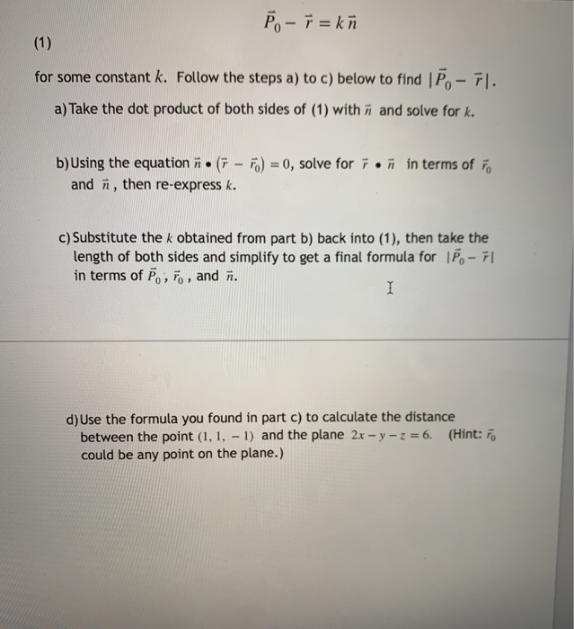 Solved Group Work 2 Given A Fixed Point P And A Plane De Chegg Com