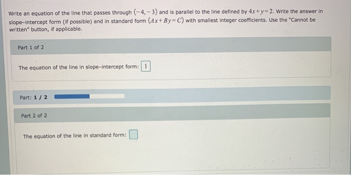 Solved Determine if the lines defined by the given equations | Chegg.com