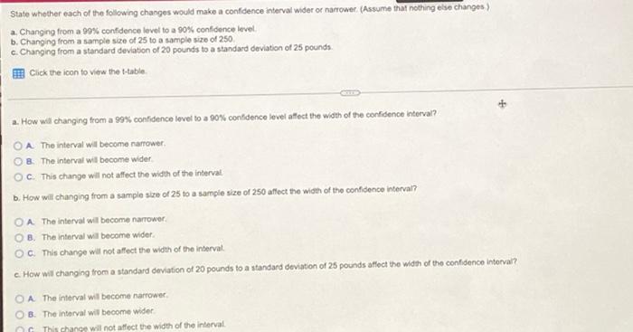 Solved State whether each of the following changes would | Chegg.com
