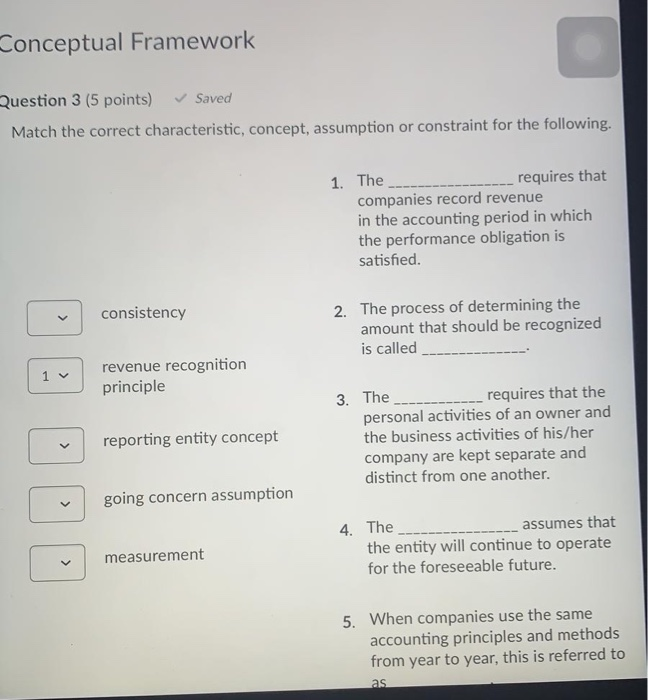 Solved Conceptual Framework Question 3 5 Points Saved Chegg
