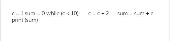 Solved c=1 sum =0 while (c