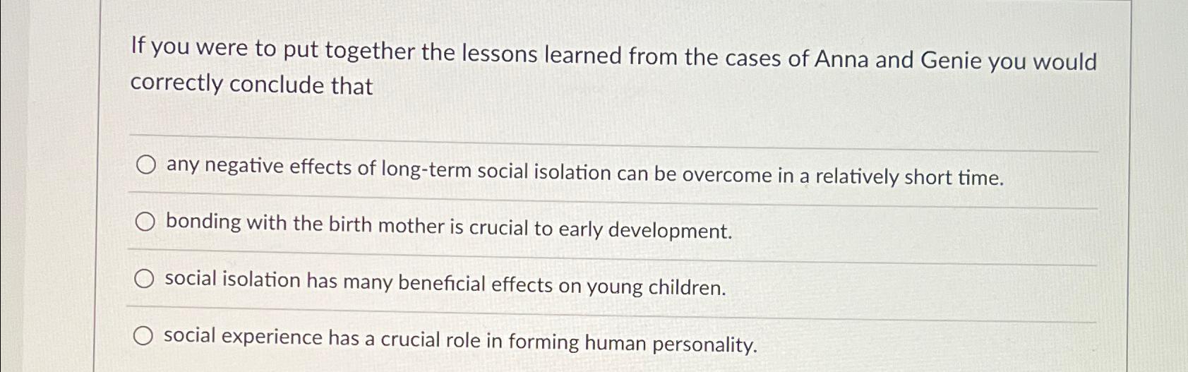 Solved If you were to put together the lessons learned from | Chegg.com