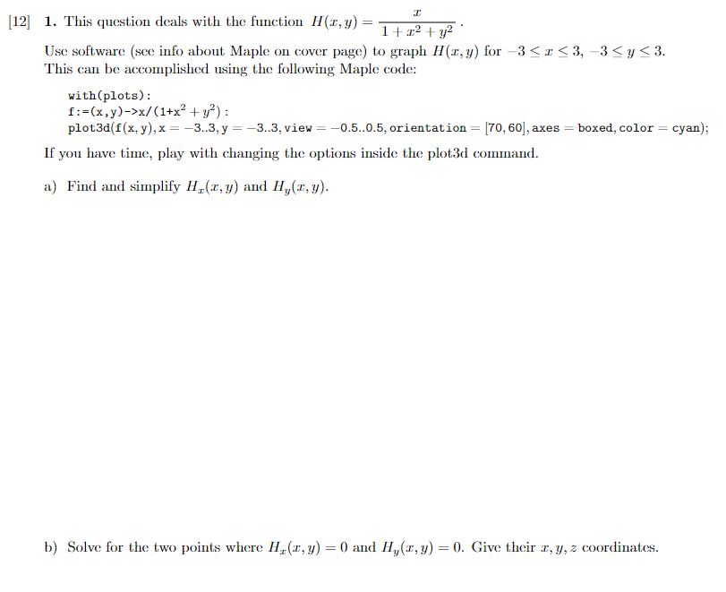 Solved 2] 1. This question deals with the function | Chegg.com