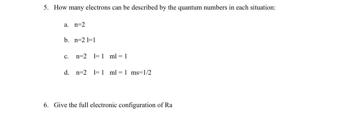 how many electrons can have n 2 l 1