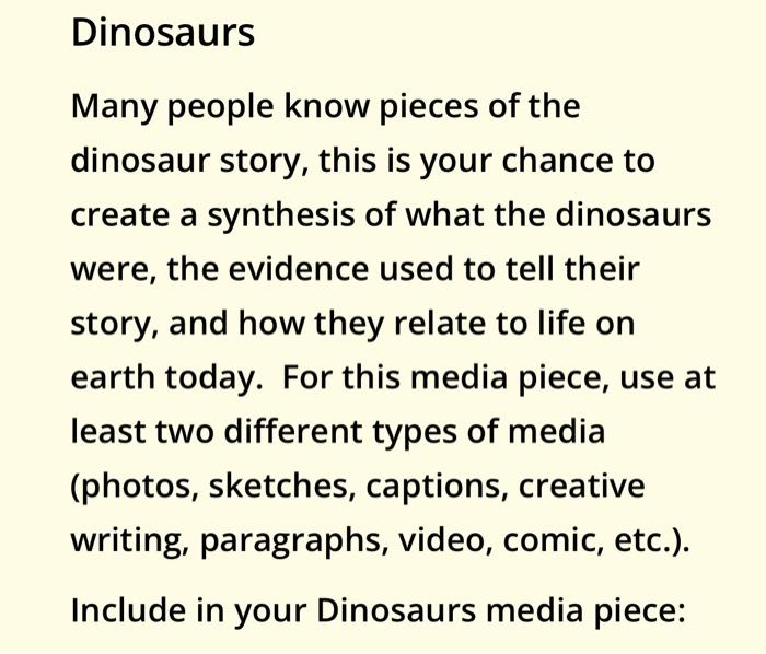 5 paragraph essay on dinosaurs