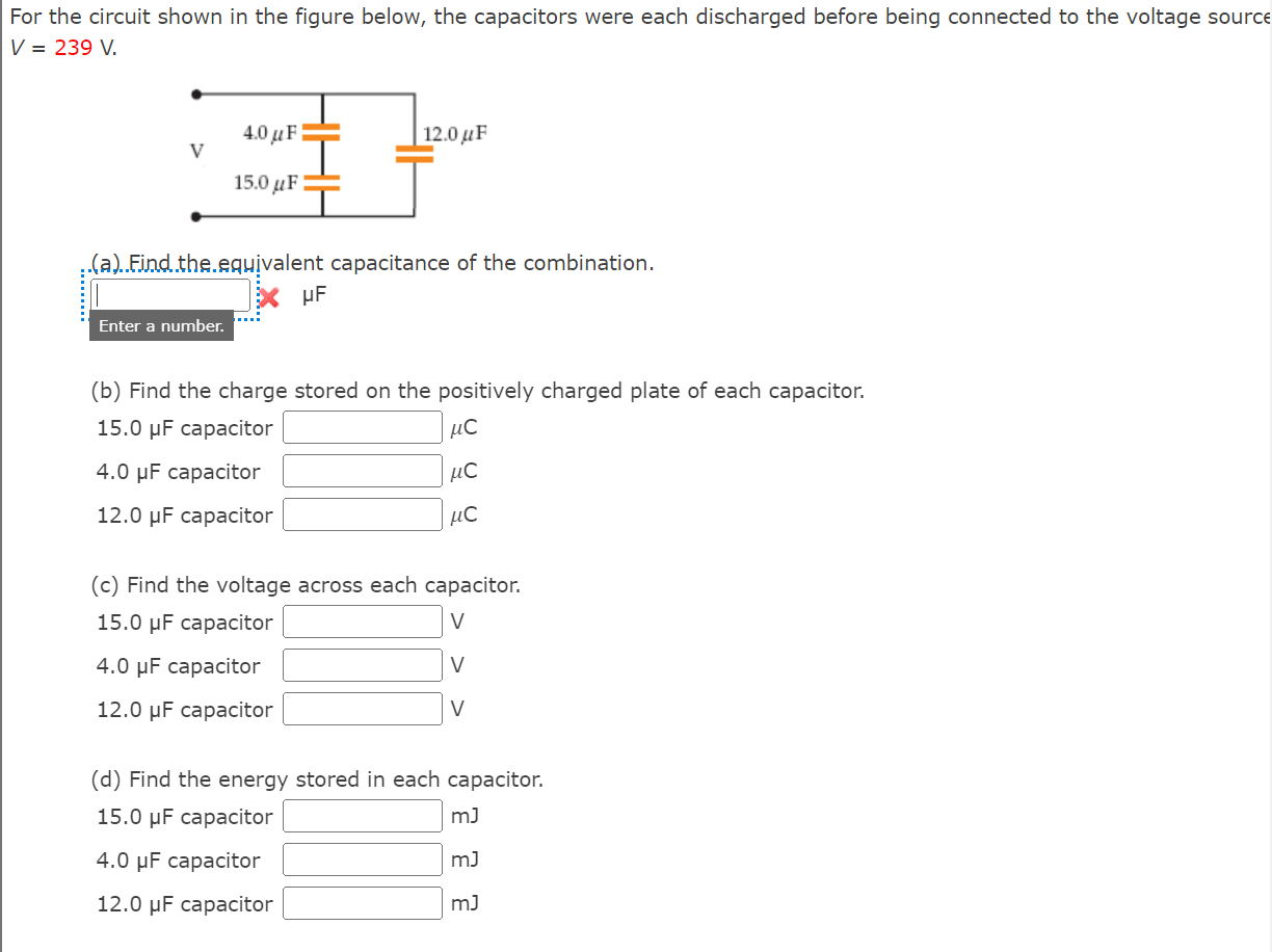 Solved For the circuit shown in the figure below, the | Chegg.com