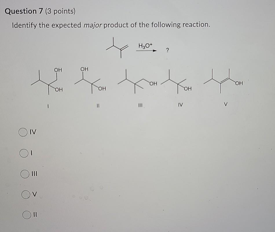Solved What major product is expected from the following | Chegg.com