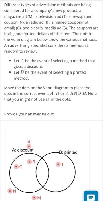 Solved Different Types Of Advertising Methods Are Being | Chegg.com