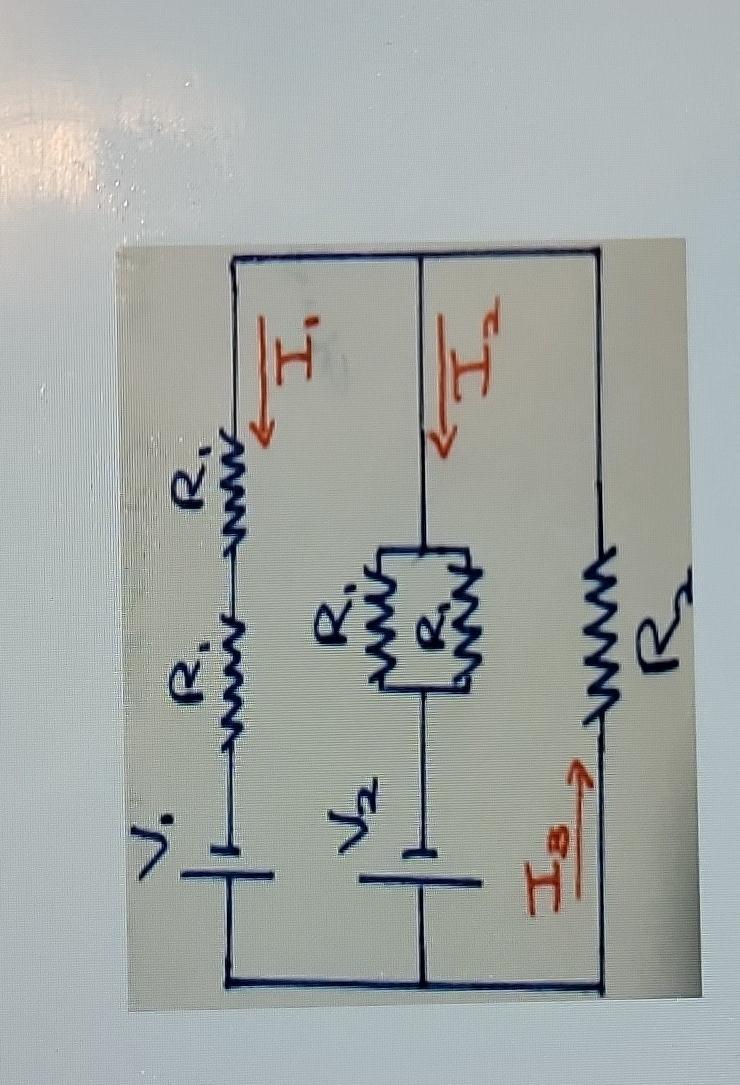 Solved Two batteries with terminal voltages V1=100.75V and
