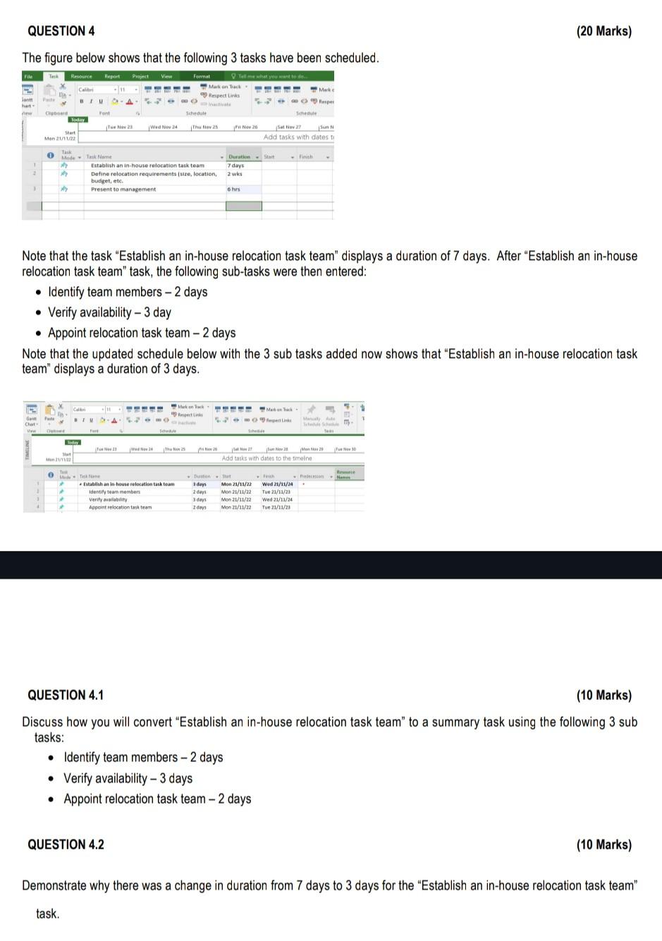 Solved The figure below shows that the following 3 tasks | Chegg.com