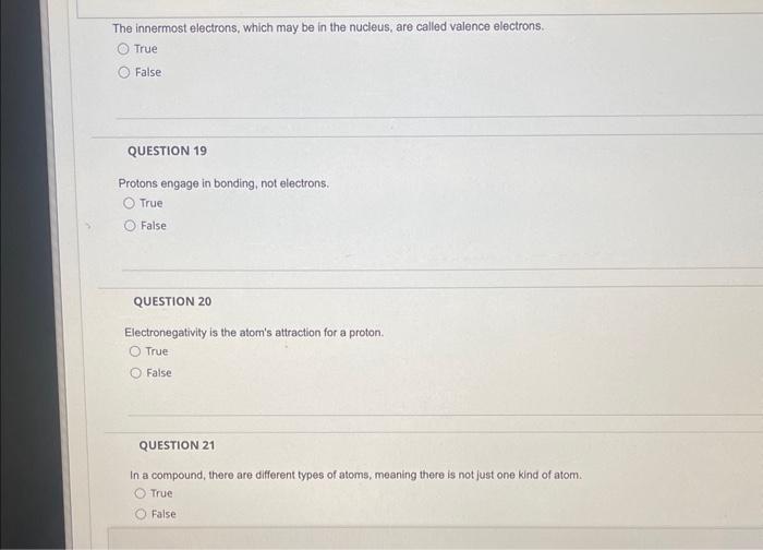 Solved The innermost electrons, which may be in the nucleus, | Chegg.com