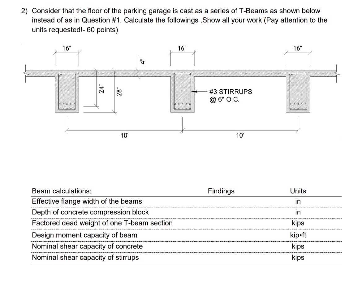 Solved Consider that the floor of the parking garage is cast | Chegg.com