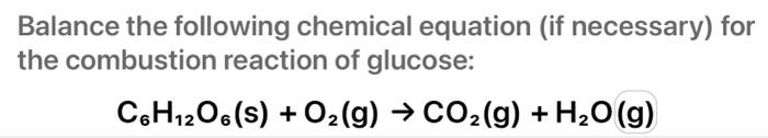 Solved Balance the following chemical equation (if | Chegg.com