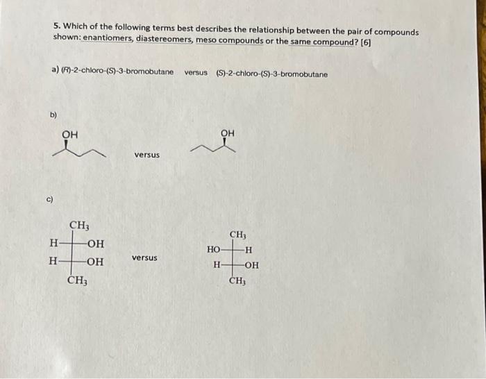 Solved 1. Identify Each Of The Following Molecules As Chiral | Chegg.com