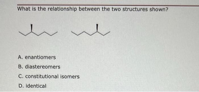 Solved What is the relationship between the two structures | Chegg.com