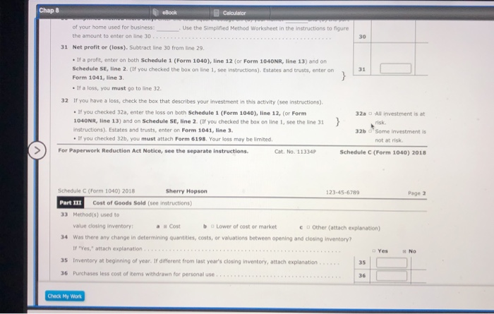Solved Chap 8 eBook Calculator Instructions Comprehensive | Chegg.com