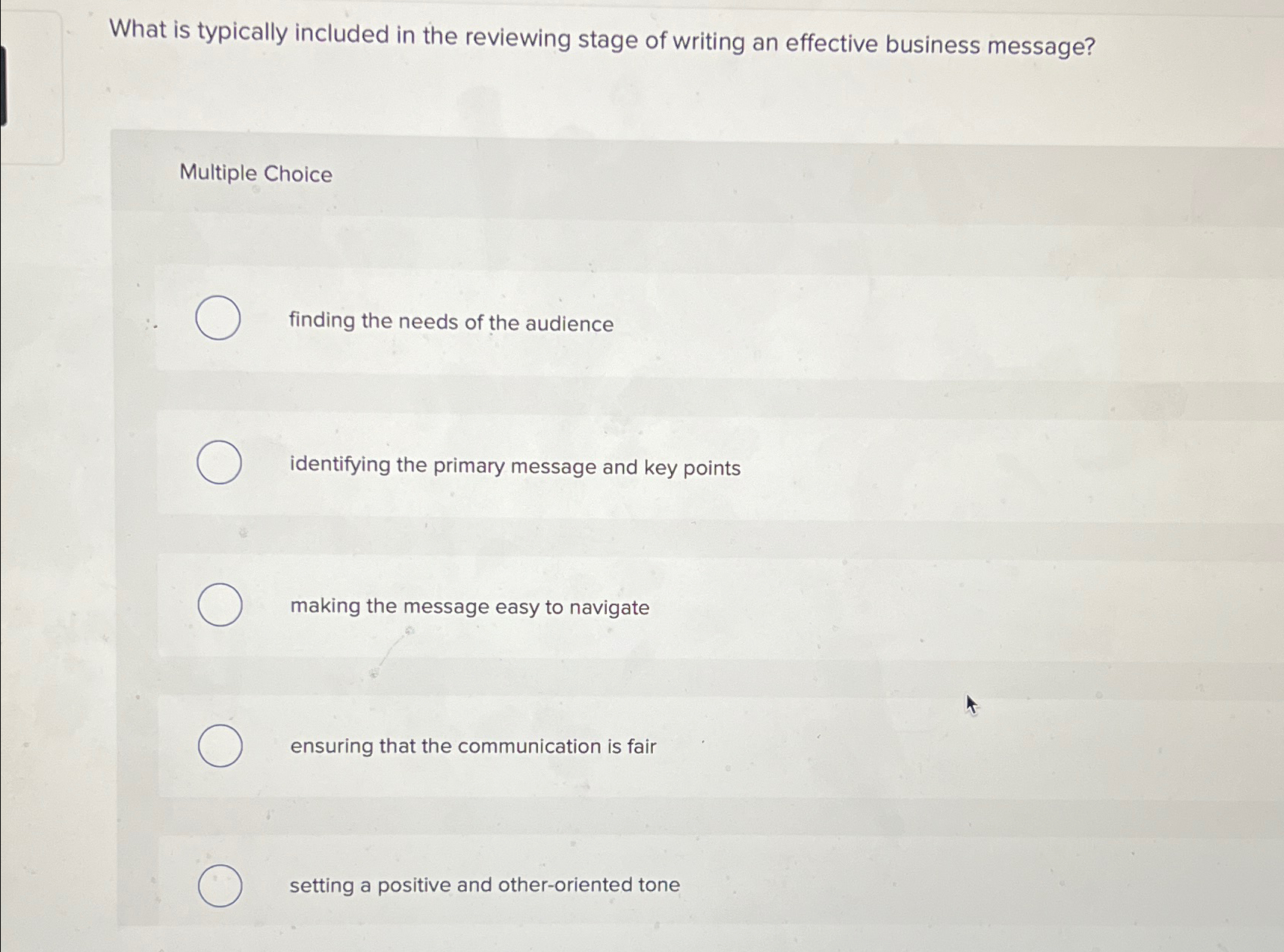 Solved What is typically included in the reviewing stage of | Chegg.com