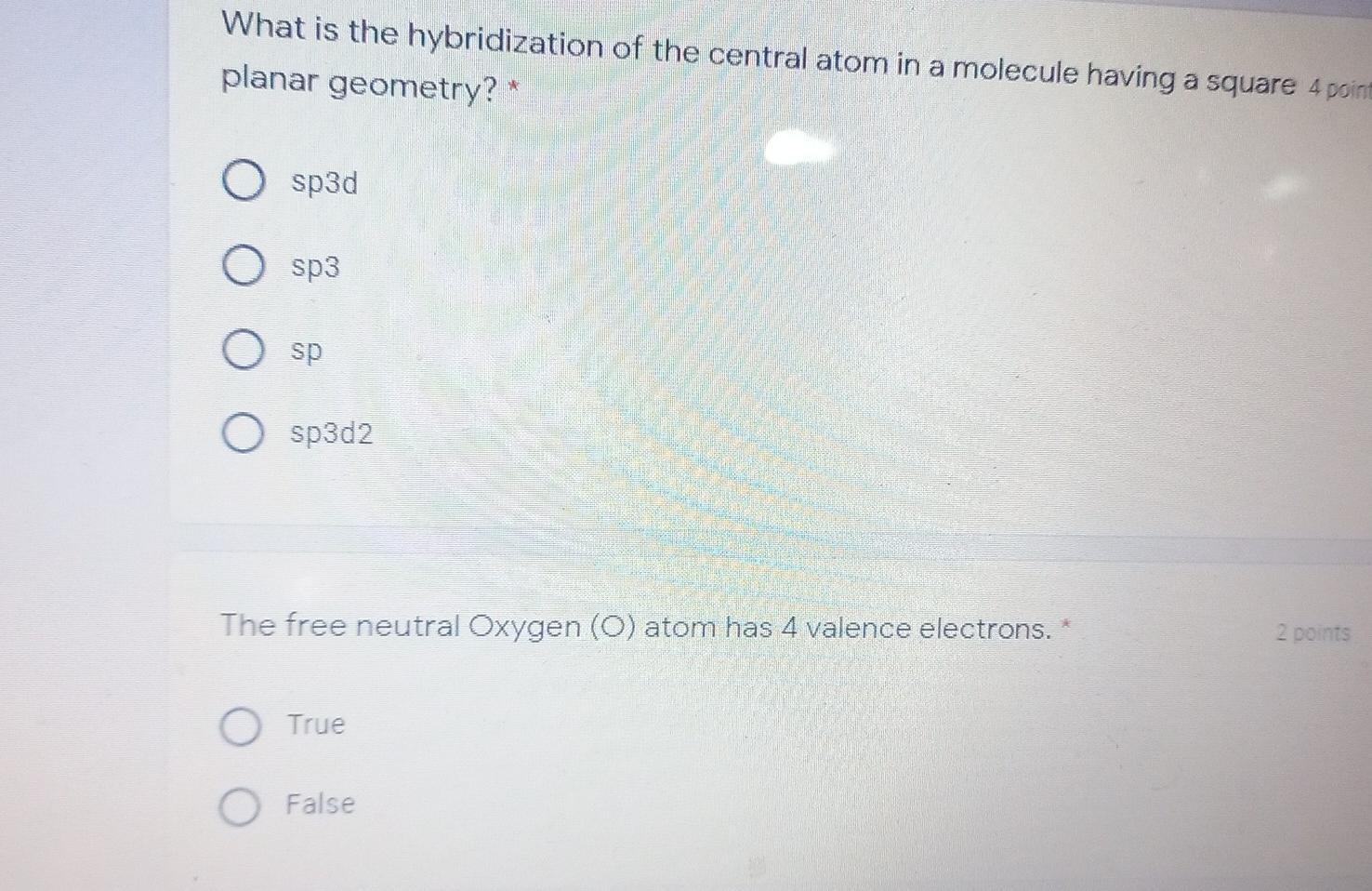 Solved What is the hybridization of the central atom in a | Chegg.com
