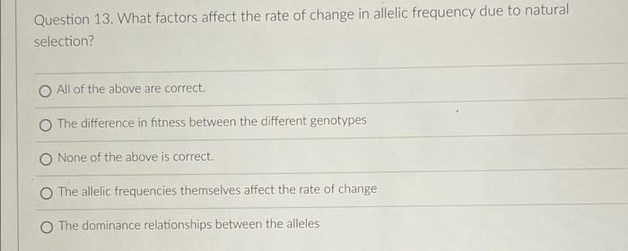 Solved Question 13. What factors affect the rate of change | Chegg.com