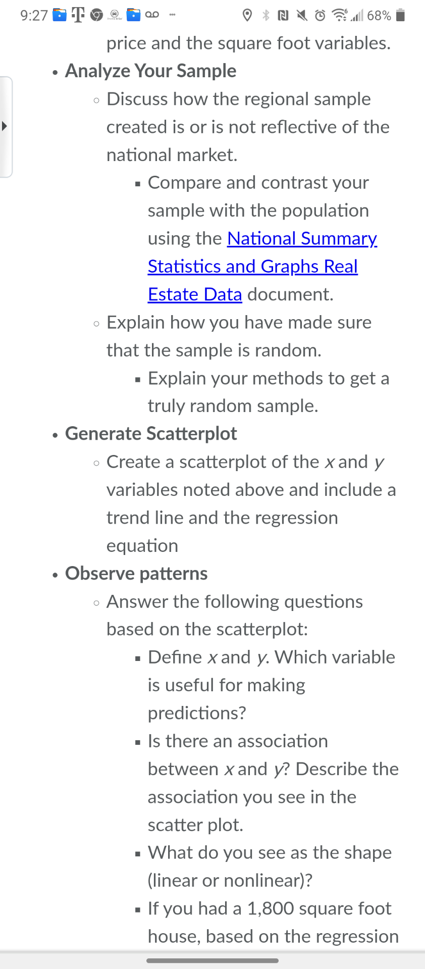 Solved . Generate a Representative Sample of the Data o | Chegg.com