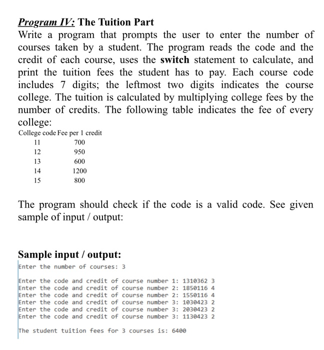 Solved C++Write a program that prompts the user to enter the | Chegg.com