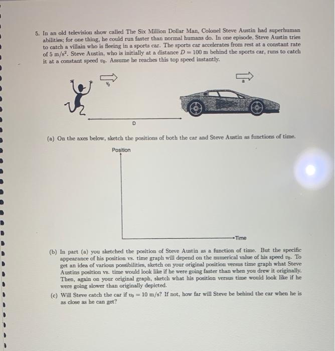 Solved 2. The diagram shows a position versus time graph for | Chegg.com