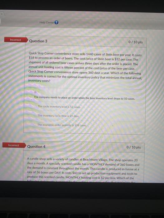 Solved can someone please answer these for me. this is my | Chegg.com