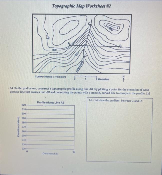 Solved Topographic Map Worksheet Base Your Answers To The Chegg Com   Image