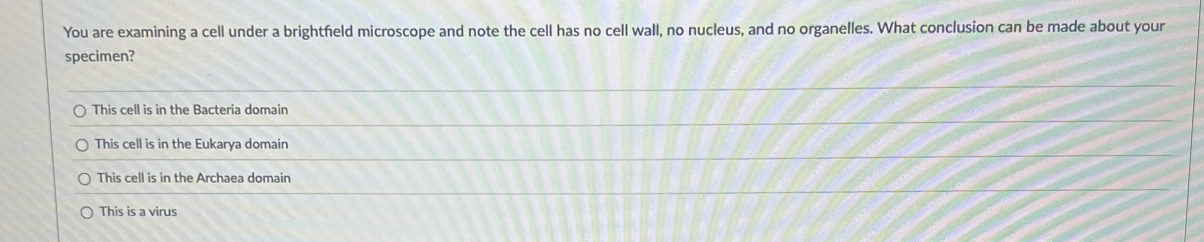 Solved You are examining a cell under a brightfield | Chegg.com