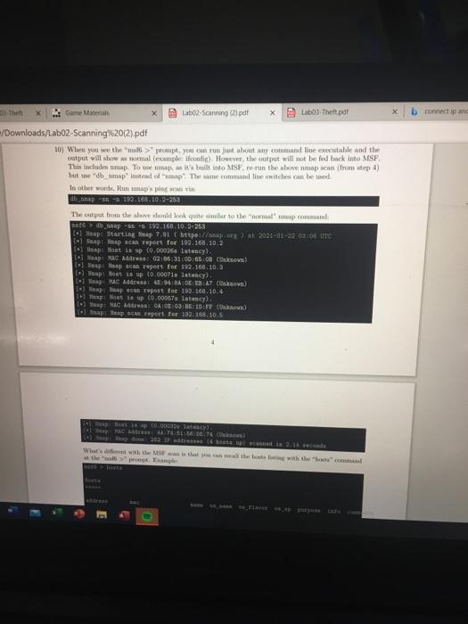 H 31 Lab03 Thelt Pdf Labo2 Scanning 2 Pdf Game Chegg Com