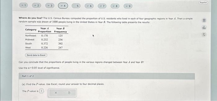 Solved Where Do You Live? The U.S. Census Bureau Computed | Chegg.com