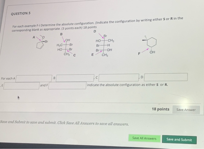 Solved D QUESTION 5 For each example F-1 Determine the | Chegg.com