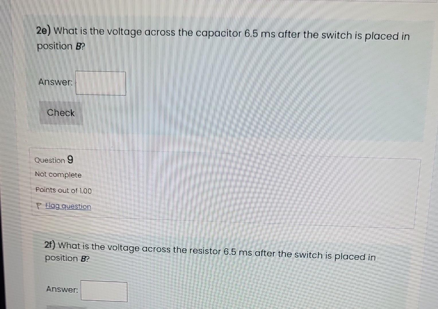 Solved A C=6.9μF capacitor shown in the circuit below is | Chegg.com