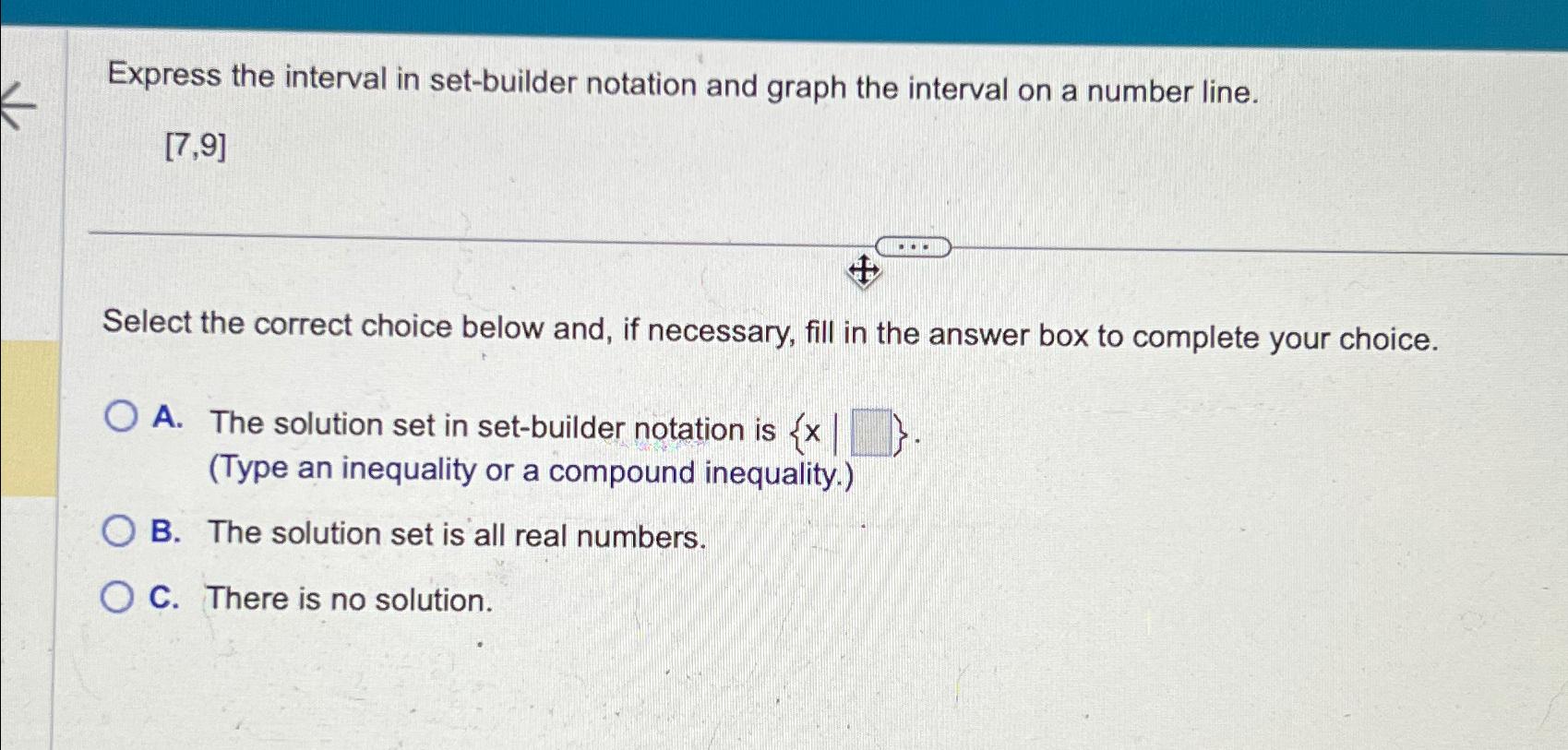 Solved Express the interval in set-builder notation and | Chegg.com