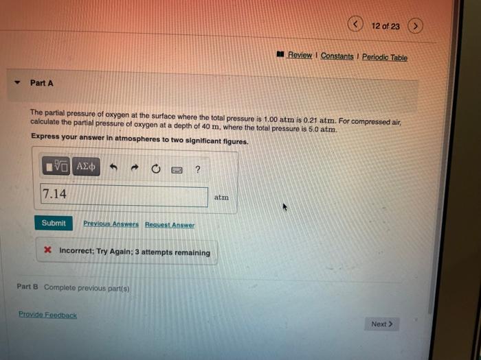 Solved The partial pressure of oxygen at the surface where | Chegg.com