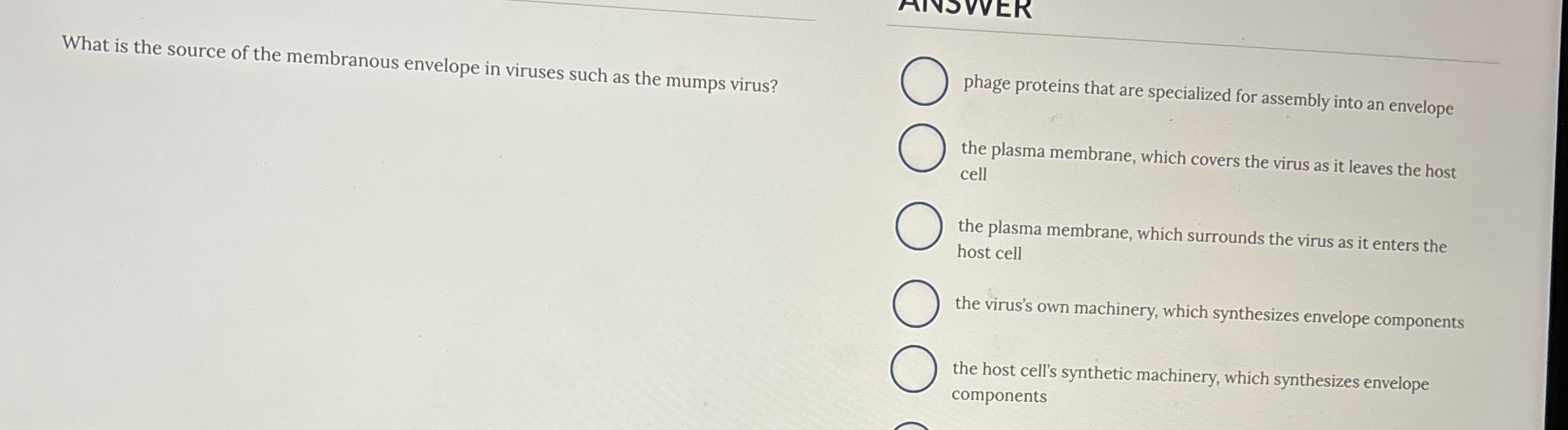 Solved What is the source of the membranous envelope in | Chegg.com