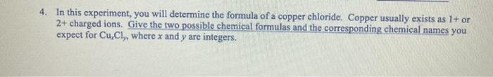 the copper chloride solution before the experiment