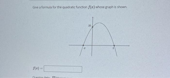 Solved Let F X 2x2 2x−24 Part A Use The Formulas From