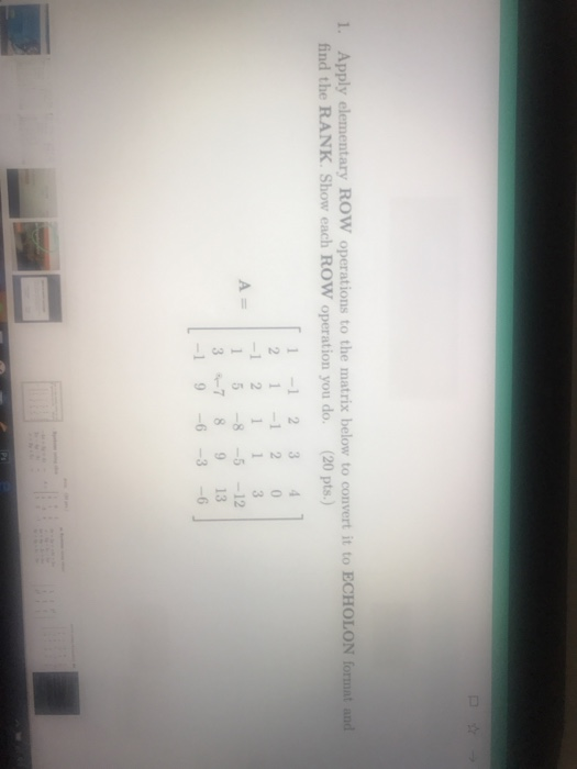 Solved 2. Solve the following Linear Equation System using | Chegg.com