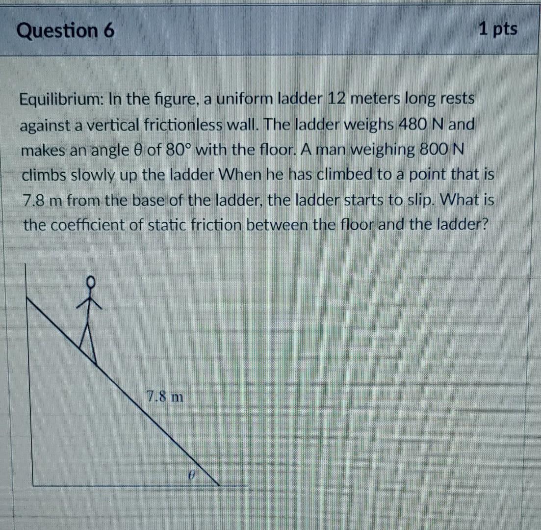 Solved Equilibrium: In the figure, a uniform ladder 12 | Chegg.com - Yuri Has A Rope 12 Meters Long