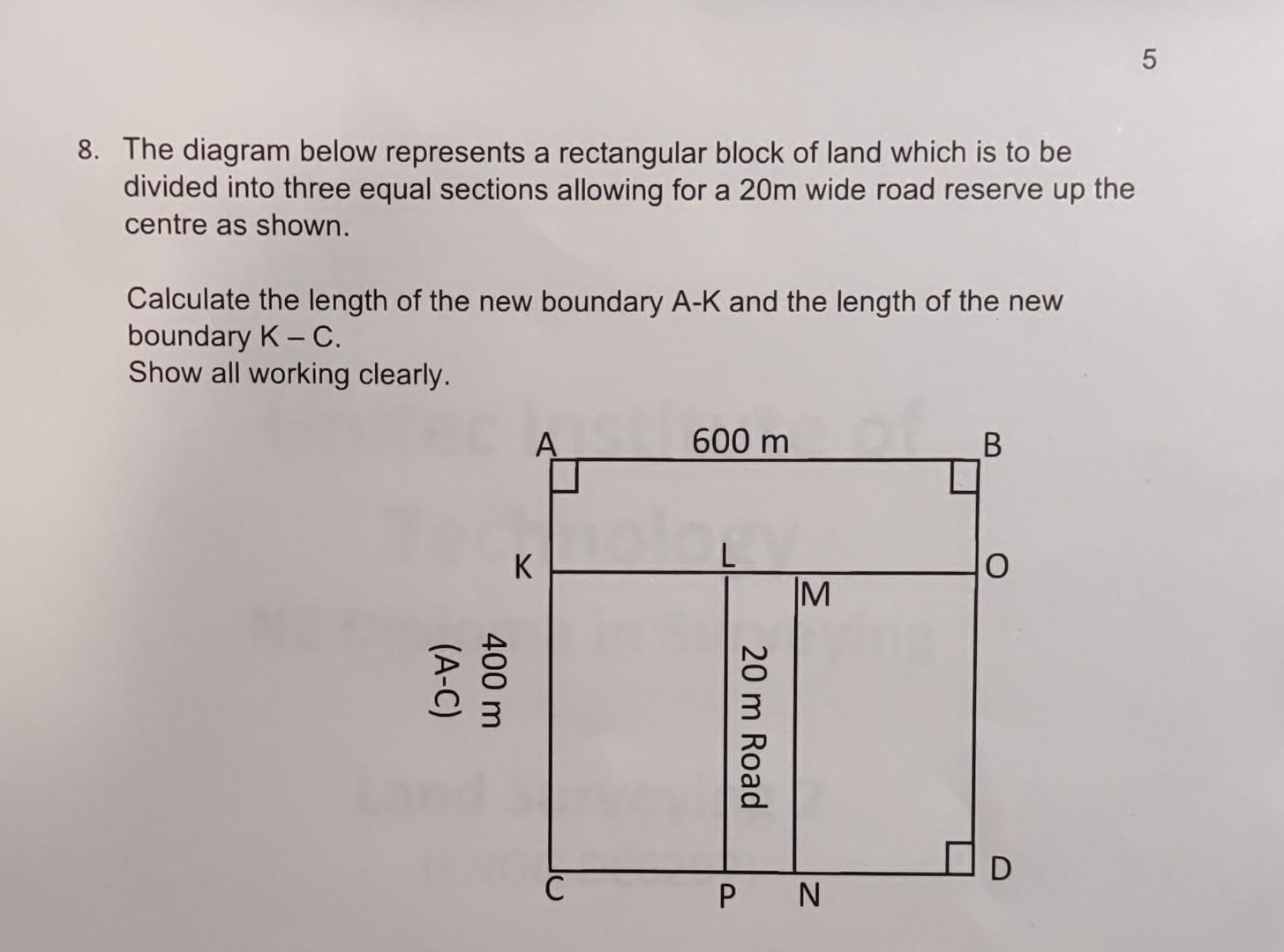 Solved 8. The diagram below represents a rectangular block