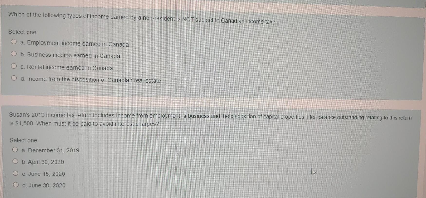 which-of-the-following-types-of-income-earned-by-a-non-resident-is-not