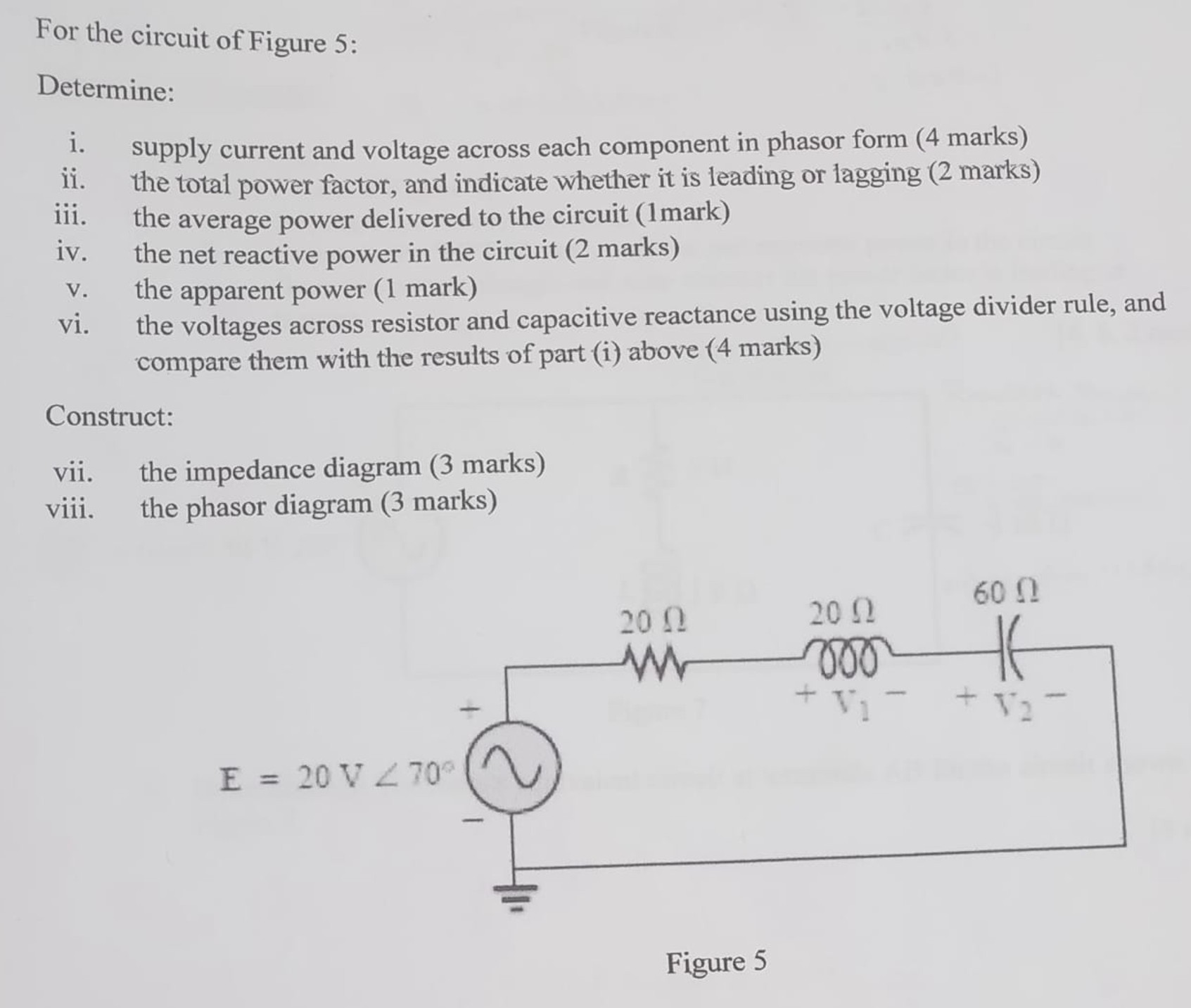 Solved Steps for...posting a questionFor the circuit of | Chegg.com