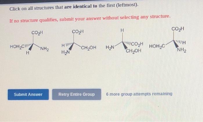 Solved Click on all structures that are identical to the | Chegg.com