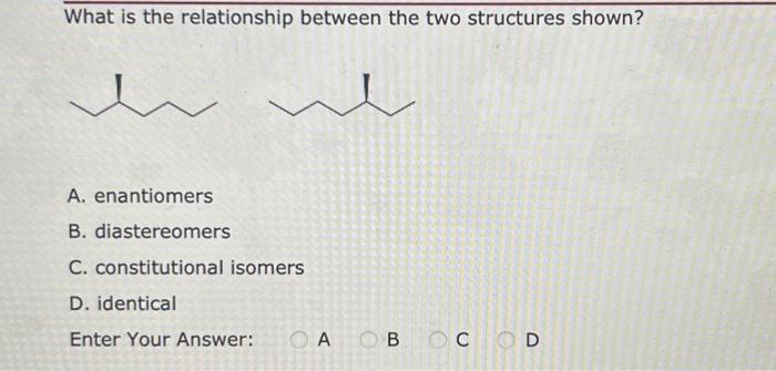 Solved What is the relationship between the two structures | Chegg.com