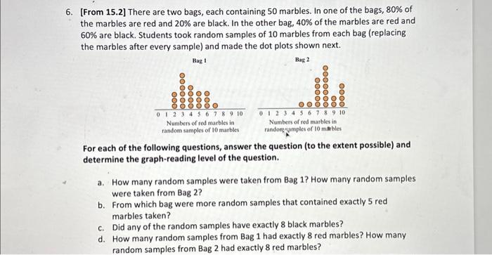Solved 6. [From 15.2] There are two bags, each containing 50 | Chegg.com