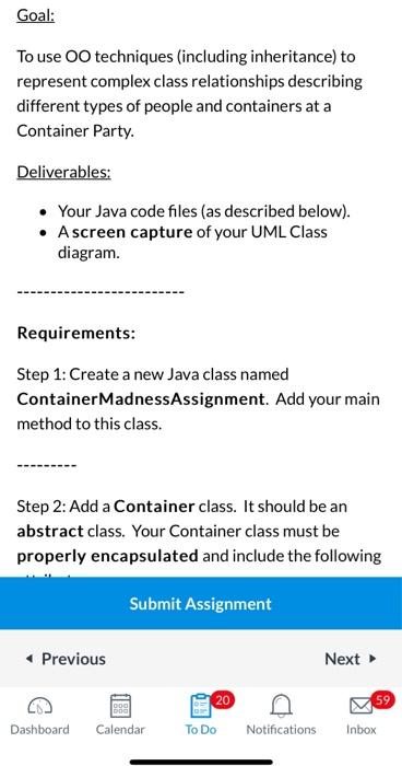 Solved diagram. Requirements: Step 1: Create a new Java | Chegg.com