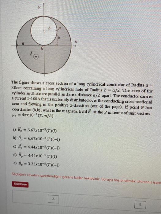 Solved b a . lo The figure shows a cross section of a long | Chegg.com