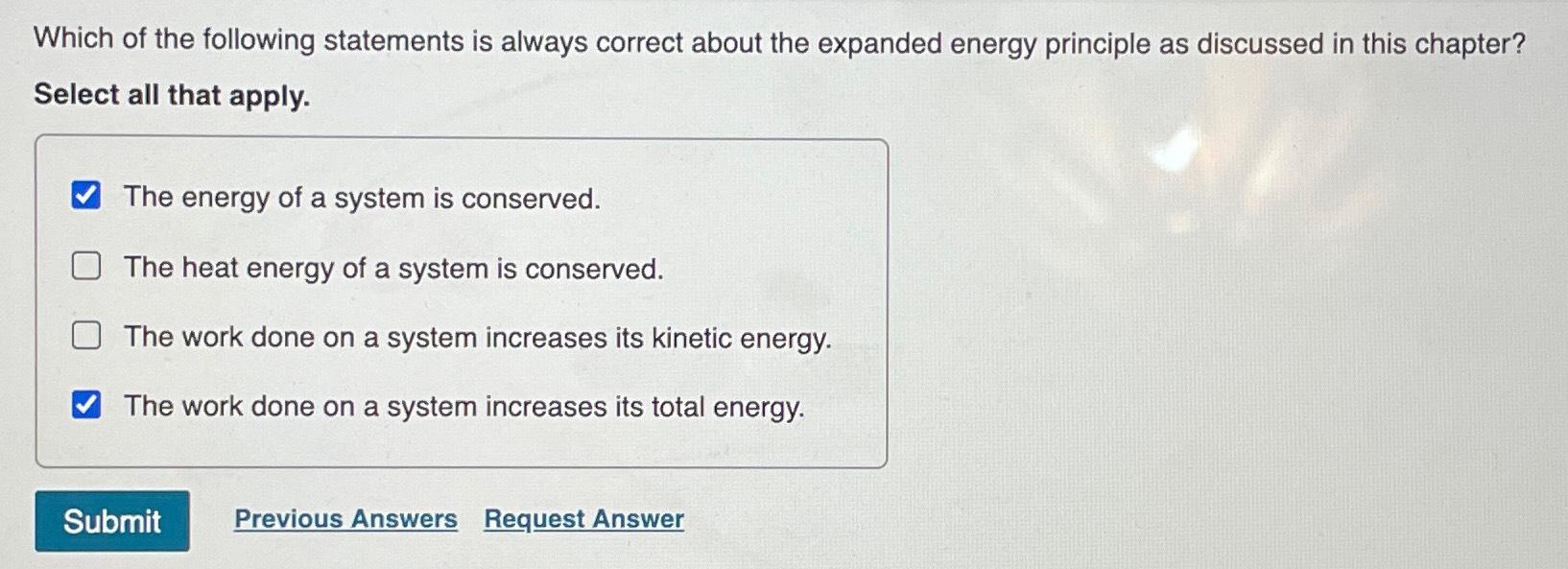 Which of the following statements is always correct